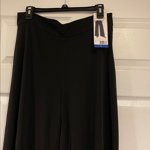 NWT Three Dots Women’s Pull-On Wide Leg Pants, Size L - Picture 1 of 10